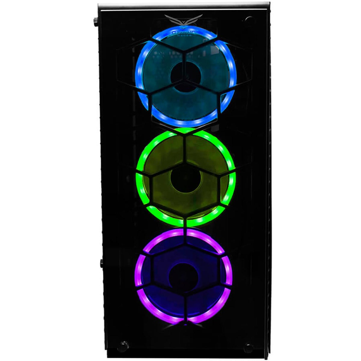 Gabinete Gaming Naceb Technology HYDRA Crystal Case NA-0602, Full ATX, Negro