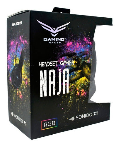 Audífonos Gamer 7.1 RGB NAJA NA-0315 NACEB TECHNOLOGY