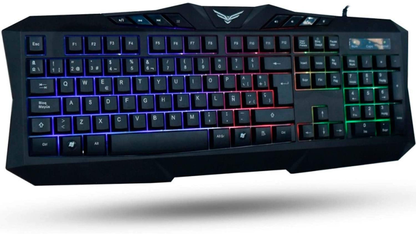 Teclado Gaming Naceb Technology NA-0912, USB, Negro