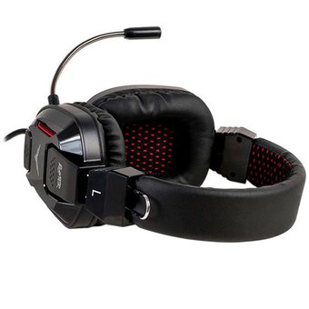 Diadema Naceb Technology NA-0312, Diademas, Negro, 3.5 mm (1/8 Pulgadas) + USB, 2.5 m