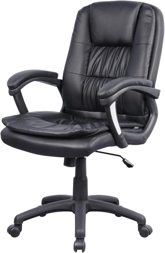 Silla Escritorio Oficina - Ejecutiva Piel Sintetica negro NG-YX-8660 NAC