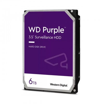 Disco Duro WD PURPLE Modelo WD64PURZ de 6TB.
