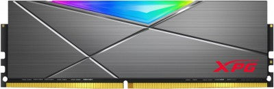 Memoria RAM ADATA SPECTRIX D50, 8 GB, DDR4, 3200 MHz, UDIMM, con Iluminación RGB. Disipador Tungsten Grey