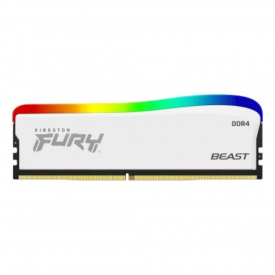 Memoria KINGSTON 16GB 3600MT/s DDR4 CL18 DIMM FURY Beast White RGB SE KF436C18BWA/16