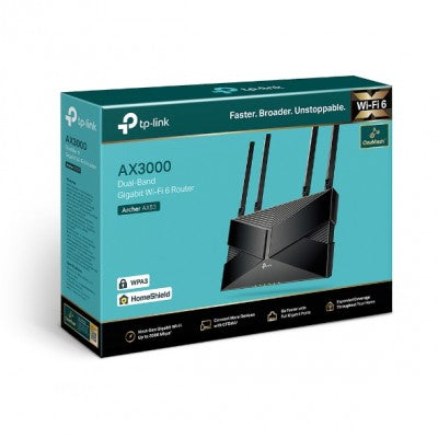 ROUTER TP-LINK DUAL BAND AX3000 ARCHER AX53 WIFI6 VELOCIDAD GIGABIT DE ÚLTIMA GENERACIÓN