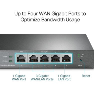 ROUTER VPN GIGABIT OMADA SDN INTEGRADO TP-LINK ER605 (TL-R605)