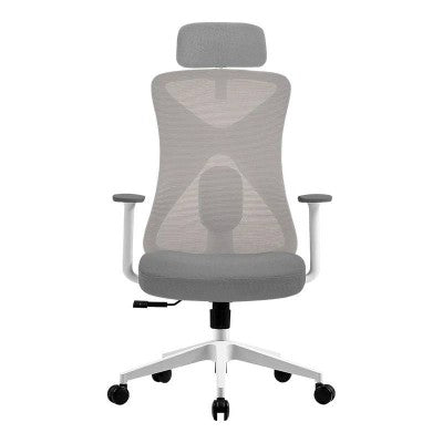 Silla FLOE PRO EC373 ACTECK ELITE SERIES Silla de Oficina Ergonómica, Ajuste lumbar, Reposa brazos Fijo, Color Blanco. AC-937245