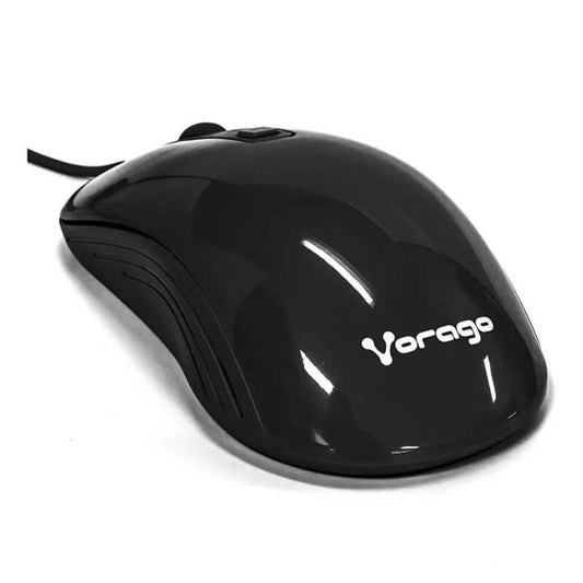 Mouse VORAGO MO-102, Negro, 4 botones, USB, 1000 DPI