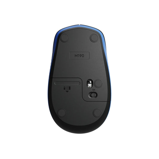 Mouse inalámbrico LOGITECH M190, Azul, Inalámbrico