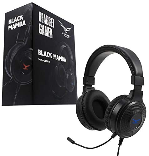 Audífono Gamer NACEB Black Mamba Naceb Technology NA-0317, Negro