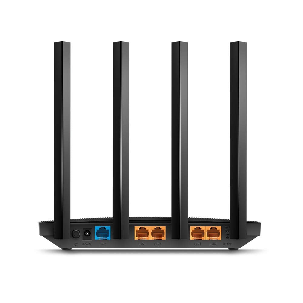 Router Inalámbrico TP-LINK Archer C6 , 300 Mbps en 2.4Ghz y 867 Mbs en 5Ghz, 4, Negro