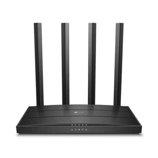 Router Inalámbrico TP-LINK Archer C6 , 300 Mbps en 2.4Ghz y 867 Mbs en 5Ghz, 4, Negro