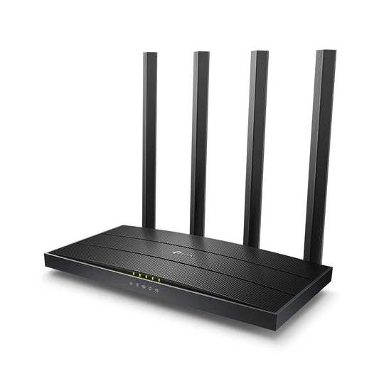 Router Inalámbrico TP-LINK Archer C6 , 300 Mbps en 2.4Ghz y 867 Mbs en 5Ghz, 4, Negro
