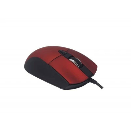 Mouse Naceb Technology NA-0115R, Rojo, 6 botones, Alámbrico, Óptico, 800 - 2400 DPI