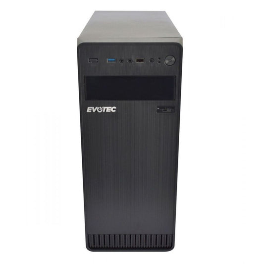 Gabinete EVOTEC EV-1004, Torre, Gabinete, ATX, Micro-ATX, Mini-ITX, Negro, 600 W
