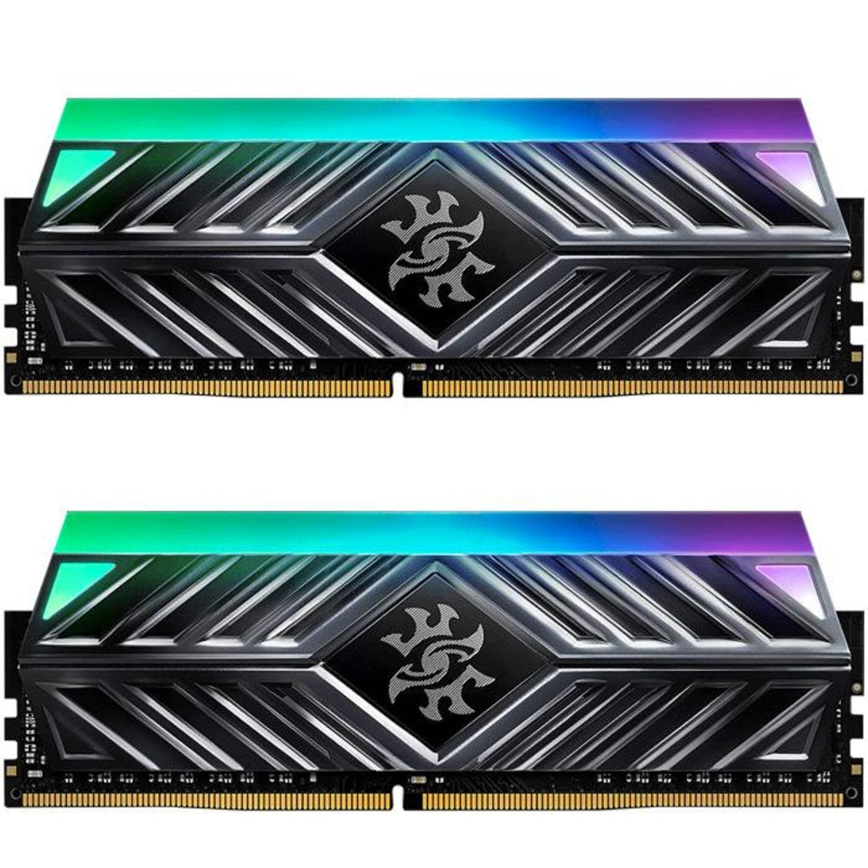 Memoria RAM ADATA SPECTRIX D41, 8 GB, DDR4, 3200 MHz, UDIMM, con Iluminación RGB. Disipador