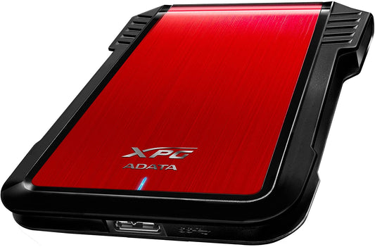 Gabinete Externo ADATA EX500, USB 3.2 Gen1 (compatible con las versiones anteriores USB 2.0), 2.5", Rojo