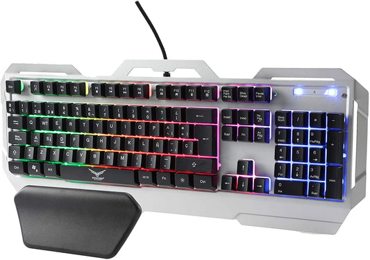 Kit de Teclado y Mouse Gaming Naceb Technology NA-0911, USB, Negro