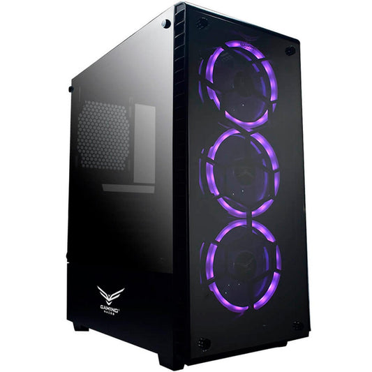 Gabinete Gaming Naceb Technology HYDRA Crystal Case NA-0602, Full ATX, Negro