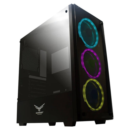Gabinete Gaming Naceb Technology PLAYER Crystal Case NA-0603, Full ATX, Negro