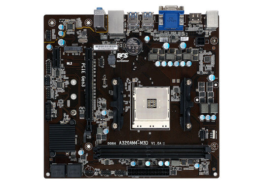Tarjeta Madre ECS A320AM4-M3D, DDR4-SDRAM, 32 GB, AMD, Socket AM4
