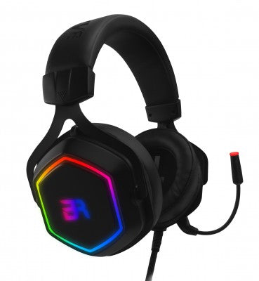 Headset Gaming Balam Rush Hesix, Negro c/ Luces Multicolor, Alámbrico, USB, 2,1 m