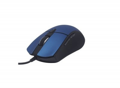 Mouse Naceb Technology NA-0115A, Azul, 6 botones, Alámbrico, Óptico, 800 - 2400 DPI