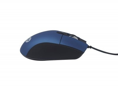 Mouse Naceb Technology NA-0115A, Azul, 6 botones, Alámbrico, Óptico, 800 - 2400 DPI