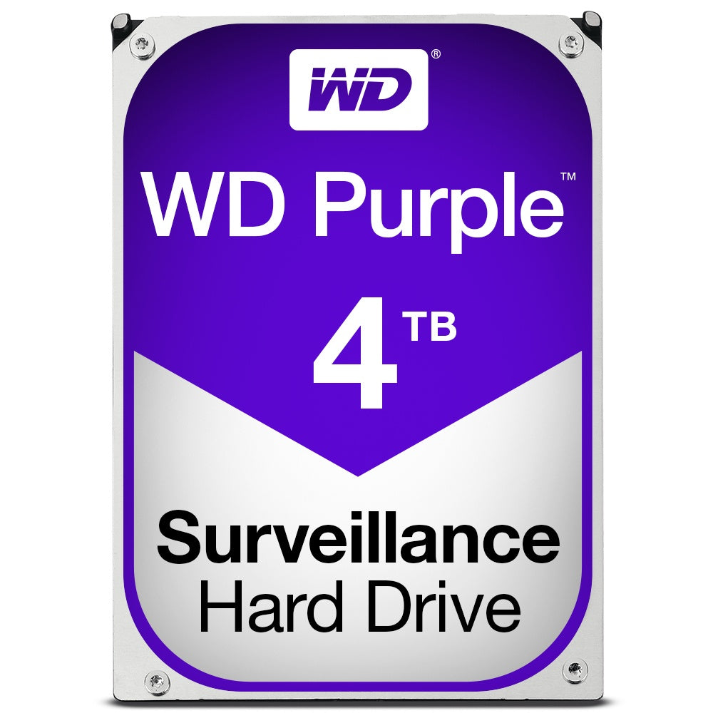 Disco Duro Interno Western Digital WD40PURZ Purple 3.5'', 4TB, SATA III, 6 Gbit/s, 5400 RPM, 64MB Cache