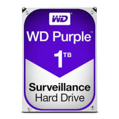 Disco Duro Interno Western Digital WD10PURZ Purple 3.5 Pulgadas, 1TB, SATA III, 6 Gbit/s, 5400RPM, 64MB