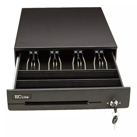 Cajón de dinero EC LINE, Negro, 4, 8, Si