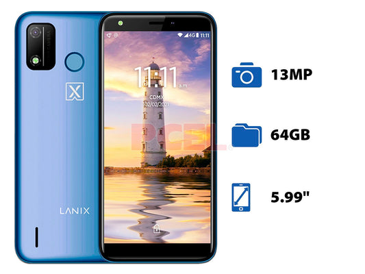 Teléfono Celular LANIX Ilium M7V, 5.99 pulgadas, UNISOC SC9863A, 1GB, AndroidTM 11 GO Edition