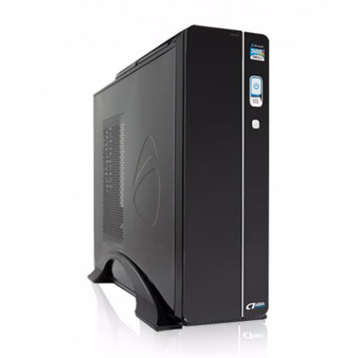 Gabinete ACTECK BERN TD510, Slimline, PC, Micro-ATX, Negro, 500 W