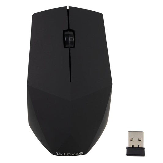 Mouse Inalámbrico Prisma TechZone TZ19MOU05-INA Negro, 3 botones, 1200 DPI