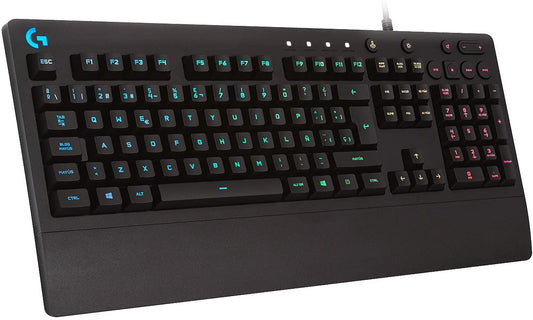 Teclado Gaming LOGITECH G213 PRODIGY, USB, QWERTY, Inglés, Negro, Multicolor