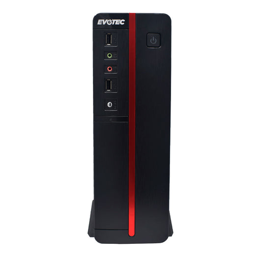 Gabinete EVOTEC Viena Slim, Gabinete, m-ATX, Negro, 600 W