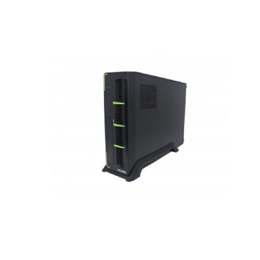 Gabinete EVOTEC Aruba Slim, M-ATX, Negro, 600 W