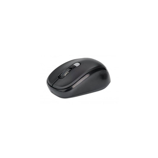 Mouse Inalámbrico MANHATTAN 179904, Negro, USB, 800/1200/1600 DPI