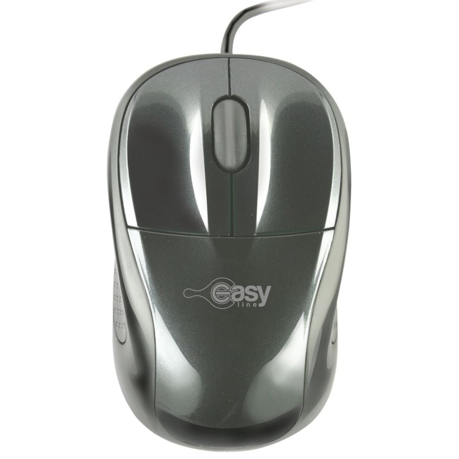 Mouse Easy Line EASY LINE, Negro, USB, Óptico, 1000 DPI