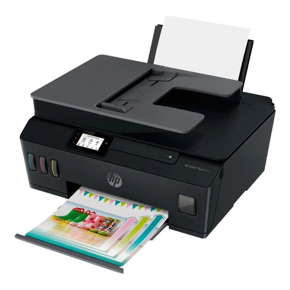 Impresora multifunción HP Smart Tank 615 inalámbrica, Inyección de tinta, 1000 pág. por mes, 10 ppm,