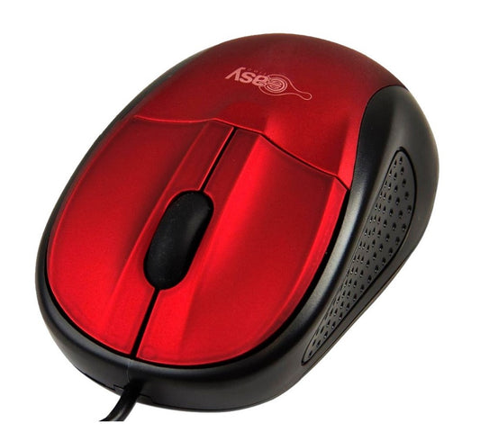 Mouse Easy Line EASY LINE, Rojo, USB, 1000 DPI