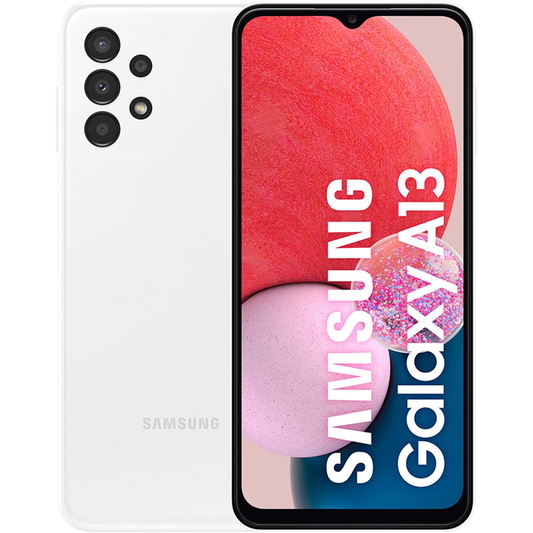 Teléfono Celular SAMSUNG A13, 6.6 Pulgadas, 4GB, Blanco, Android 12